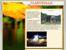 Tablet Screenshot of clarysvillemotel.com